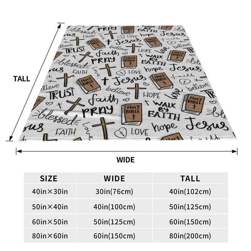 🎄Christmas Sale 49% OFF 🔥Super Soft Christian Bible Jesus Throw Blanket
