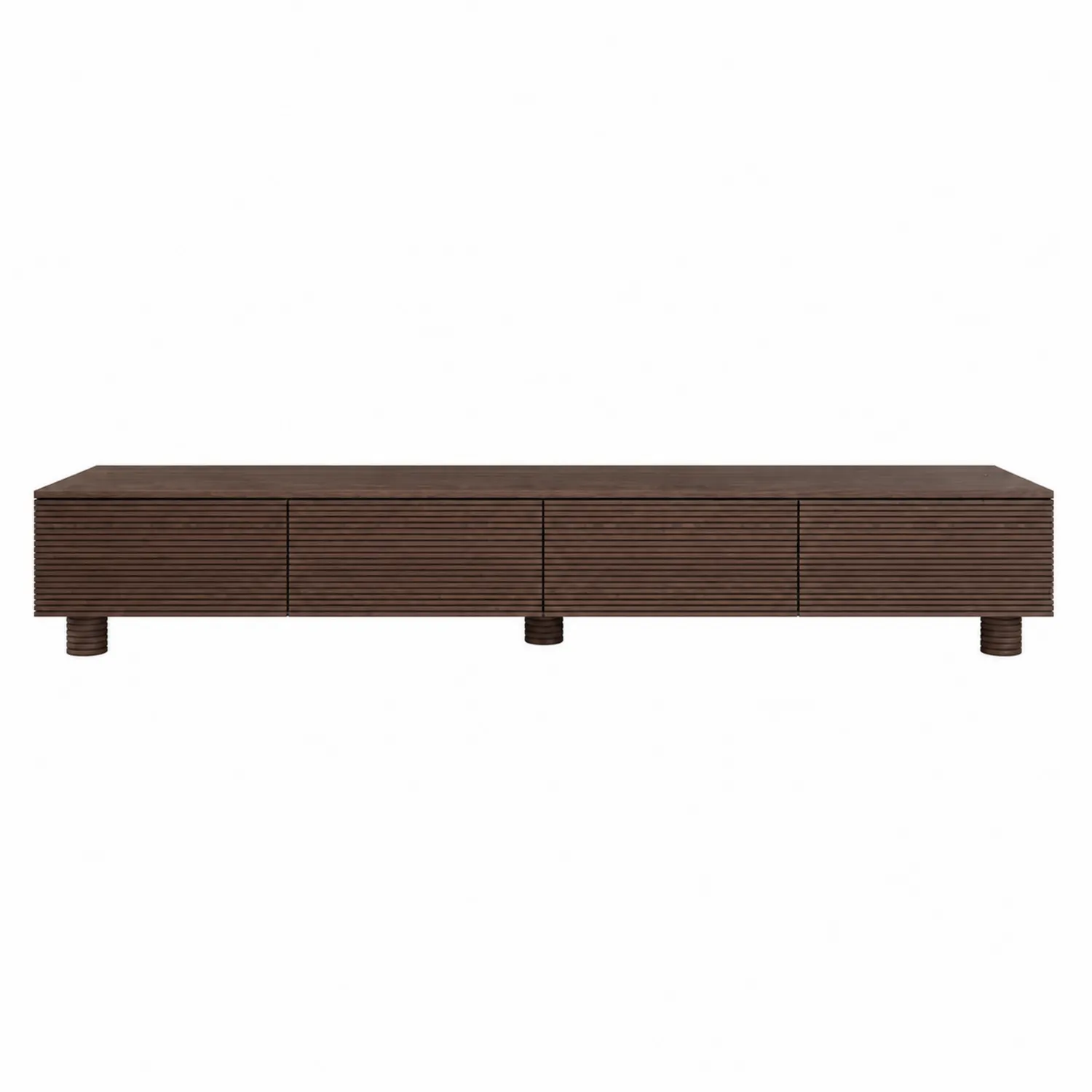 Szafka RTV z drewna brunatna 180x45x40 cm