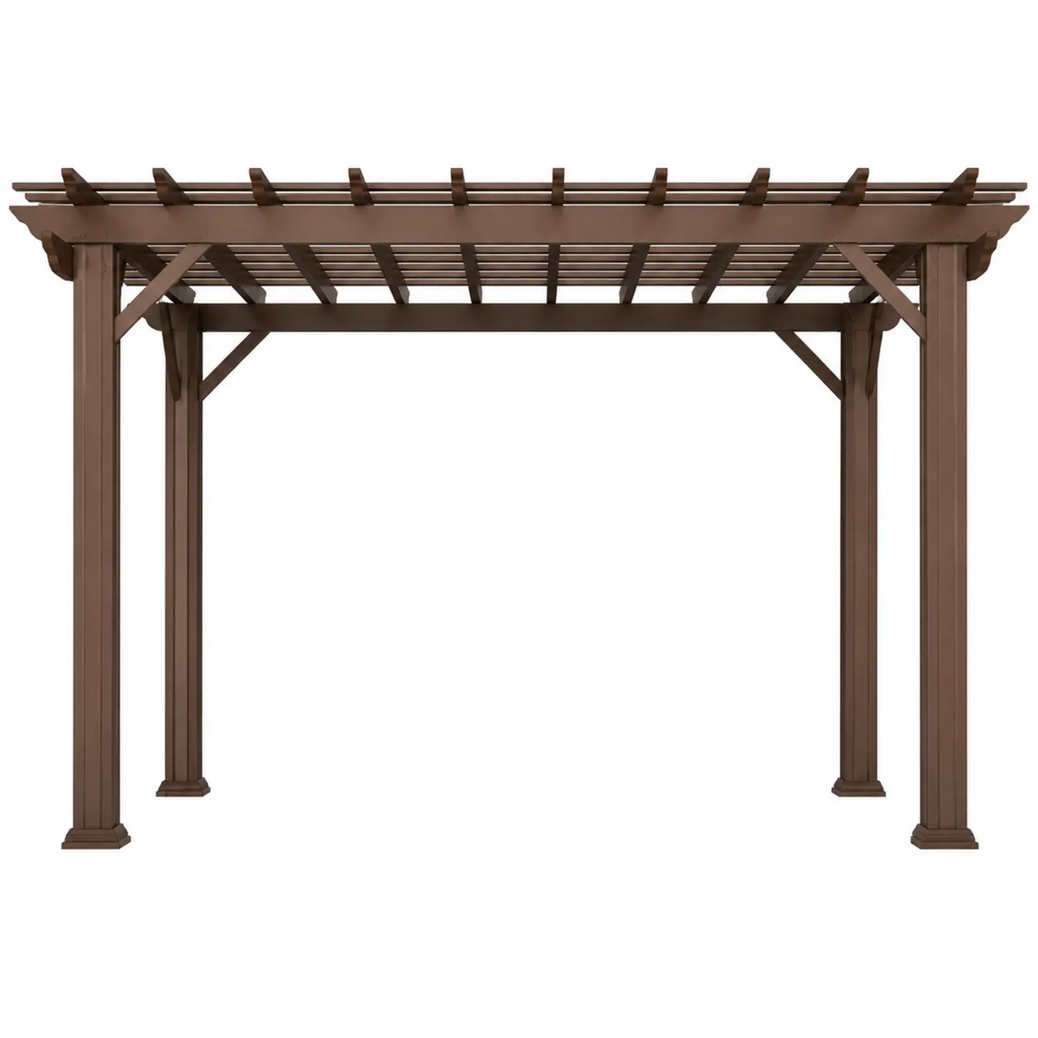 Pergola aluminiowa 300x400 cm Brązowa