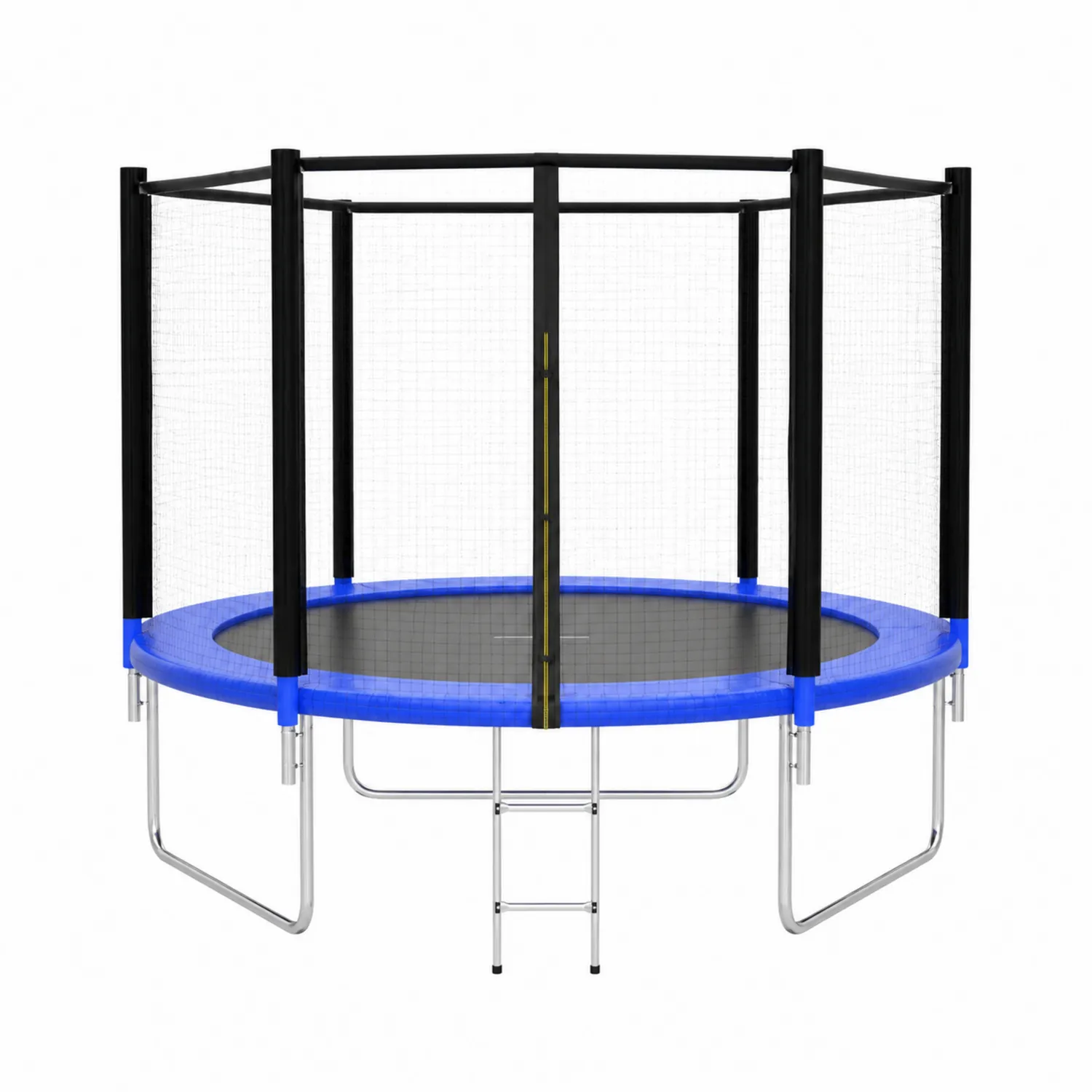 Trampolina stalowa okrągła z siatką 250 cm Niebieska
