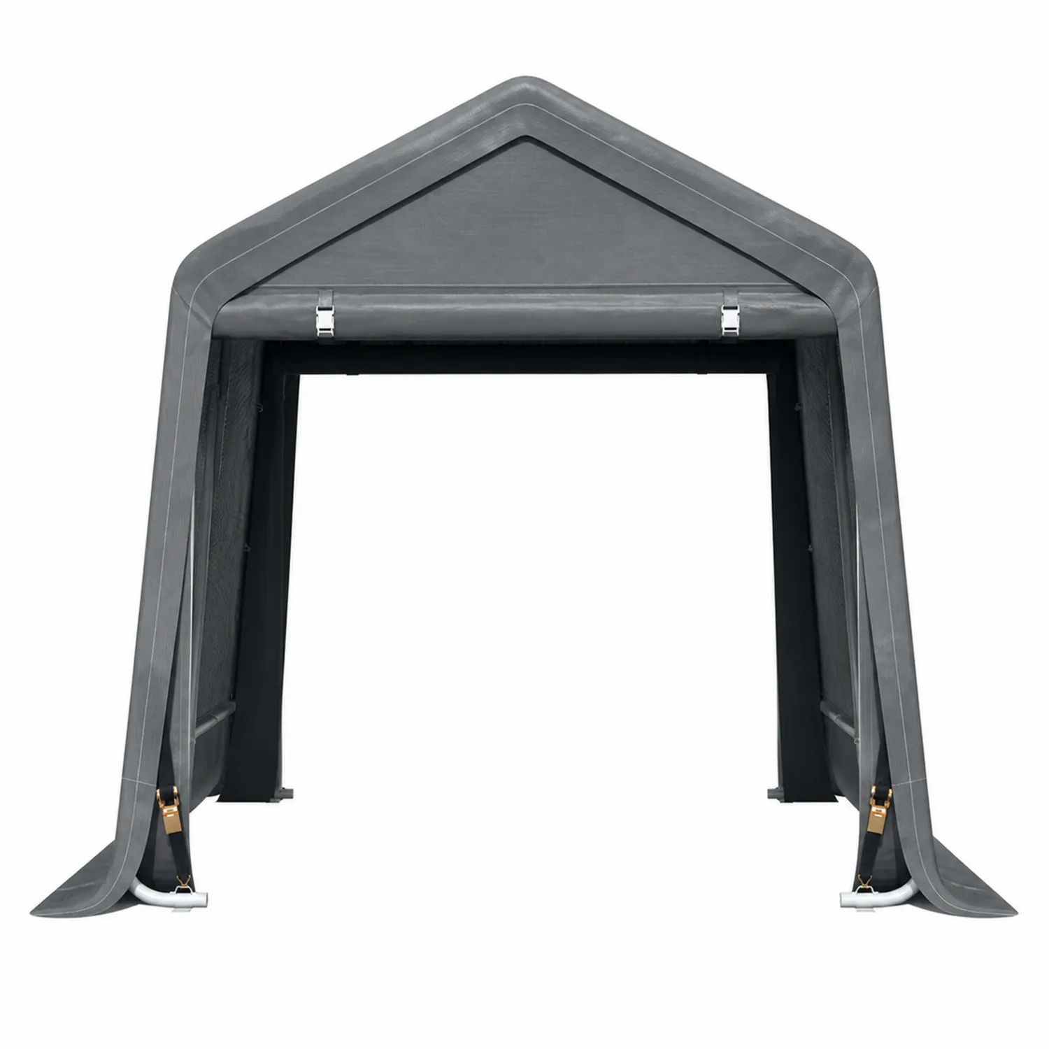Namiot ogrodowy stalowy z polietylenu 450x300 cm Szary