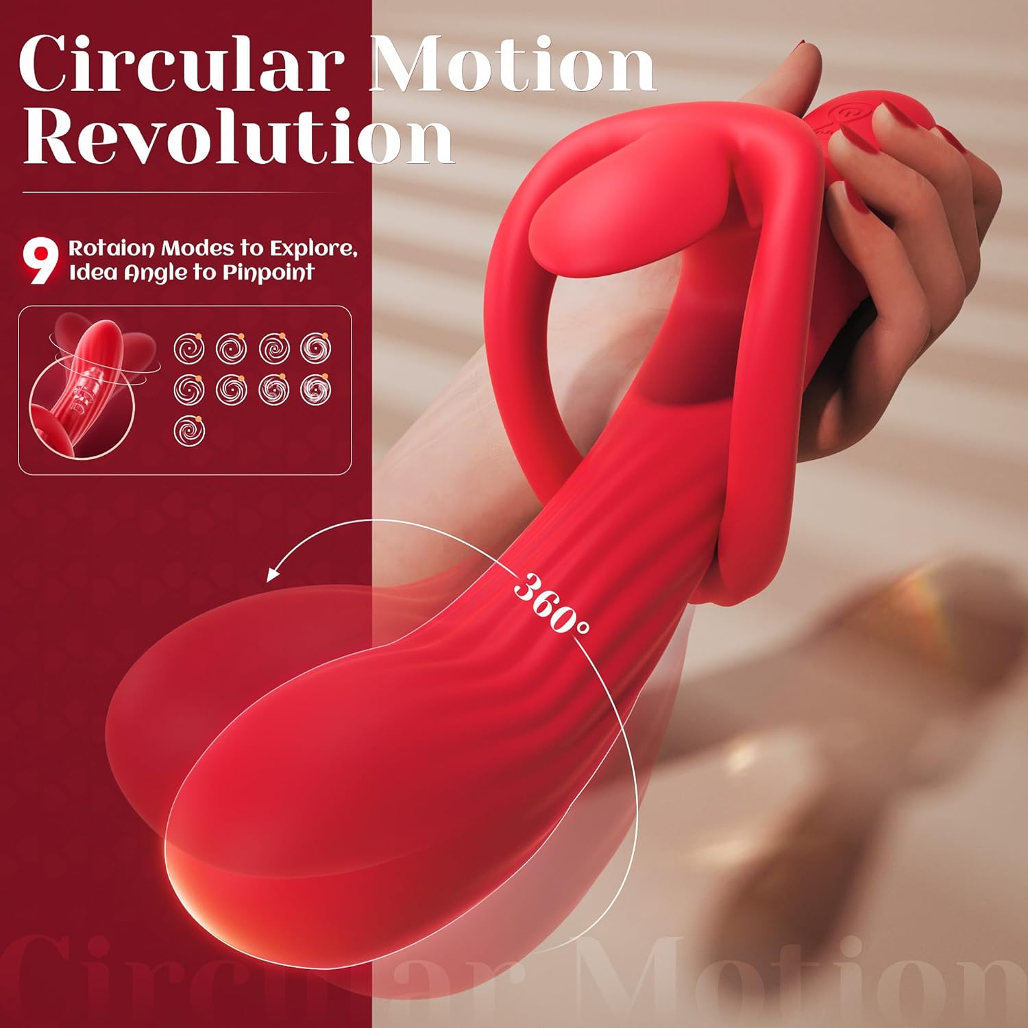 🔥Hot sale!🐰luxurious rabbit massager-9 rotary vibrators, 9 vibration modes.G-spot vibrator