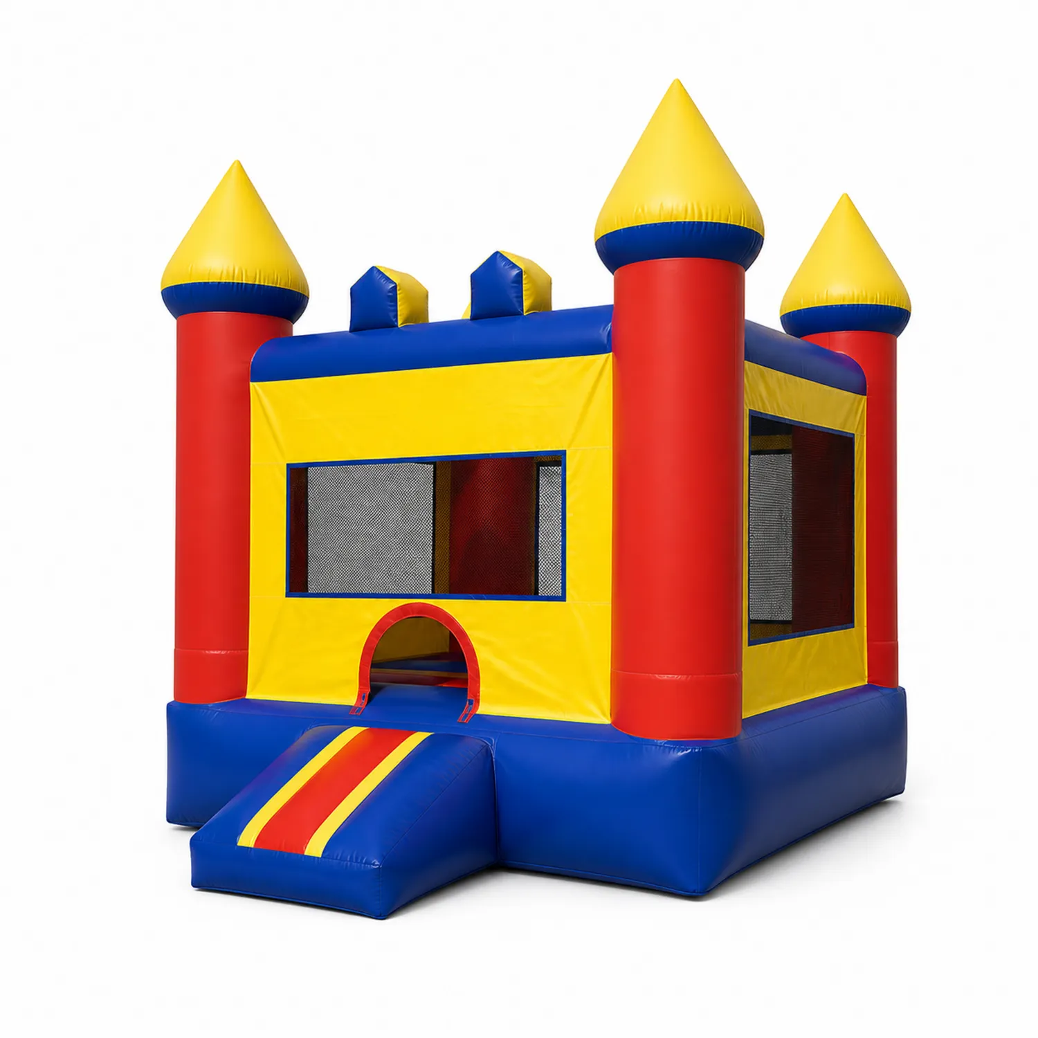 Château Gonflable pour Enfants en PVC Rouge/Bleu/Jaune-Mavtrivaris
