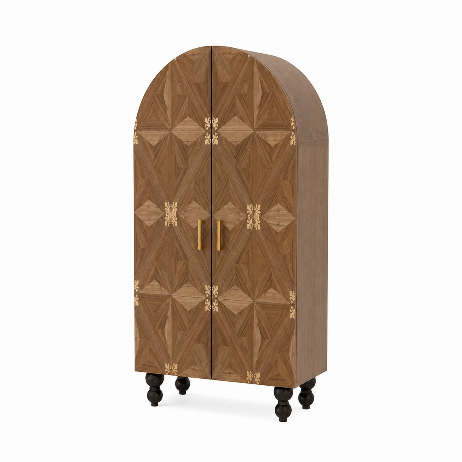Armoire en Bois avec Pieds Noirs-Mavtrivaris