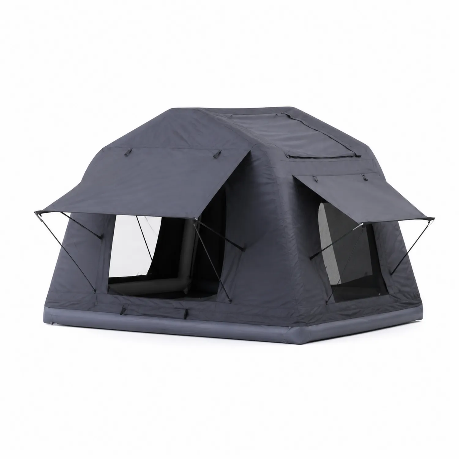 Tente gonflable en polyester enduit gris pour 4 personnes-Mavtrivaris