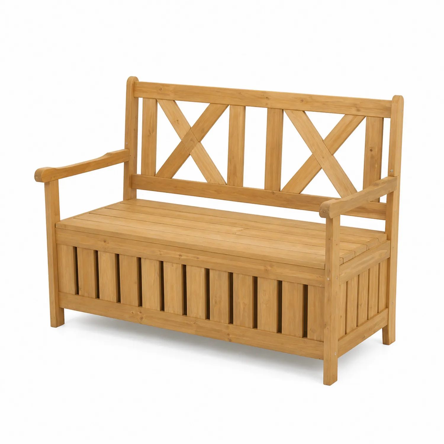 Banc de Jardin en Bambou avec Rangement 120 cm-Mavtrivaris