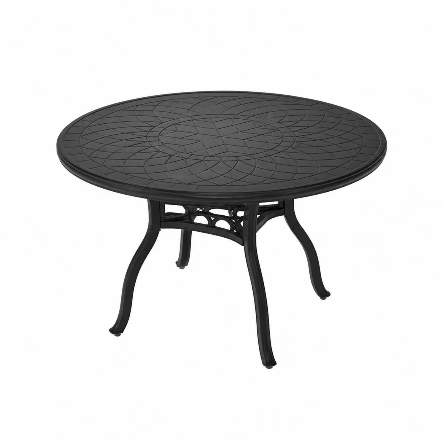 Table Ronde en Aluminium Noir-Mavtrivaris
