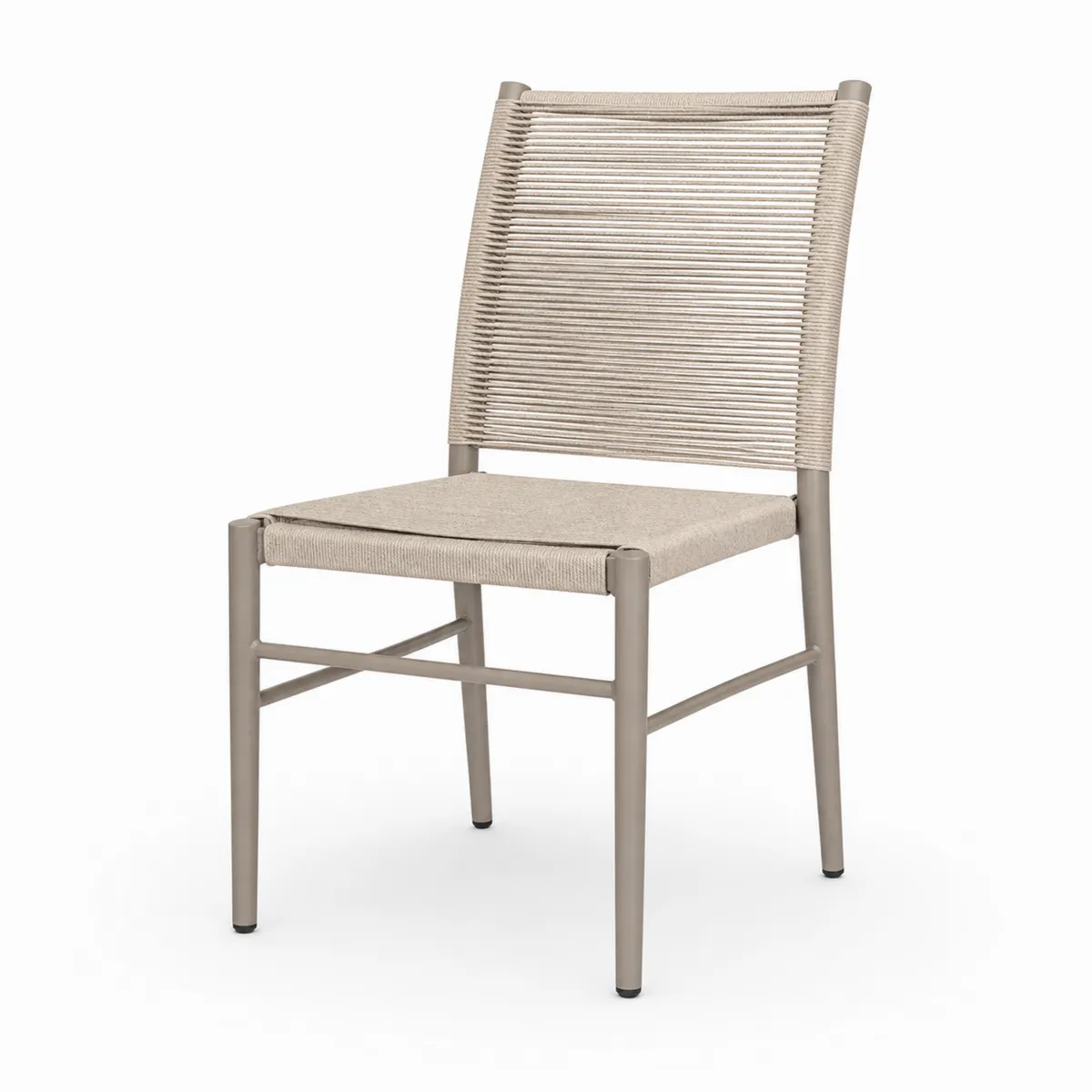 Chaise de jardin en aluminium et polyester beige-Classicabodee