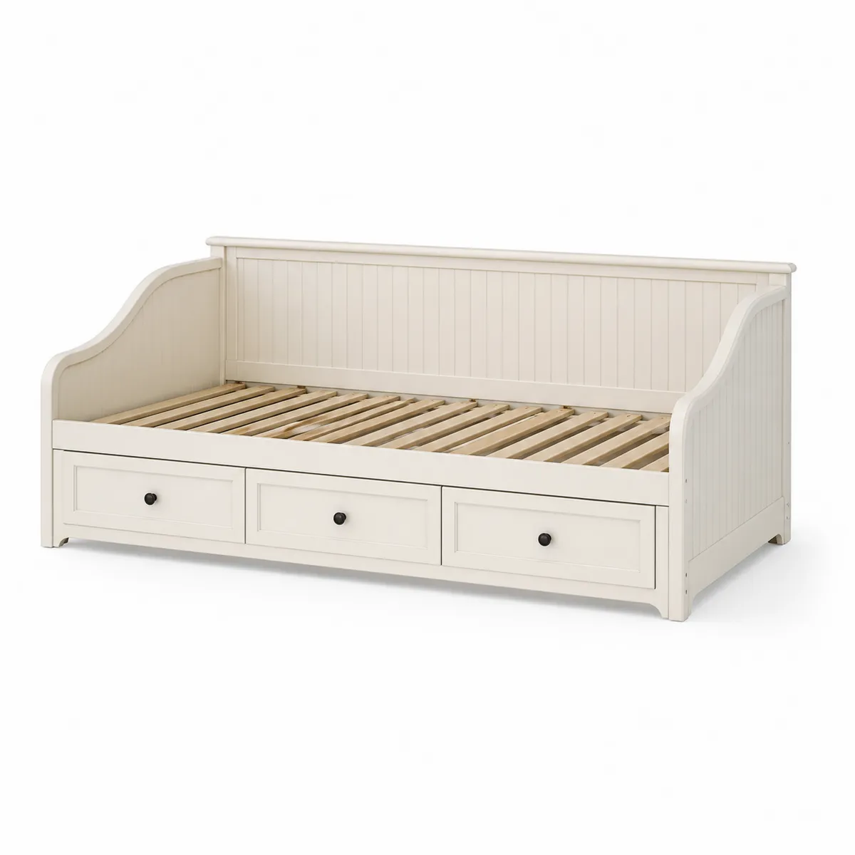 Lit de jour en bois avec tiroirs 90x200 cm-Classicabodee