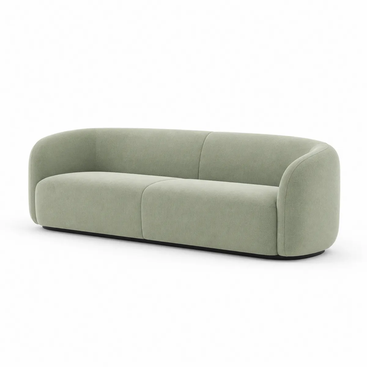 Canapé en tissu polyester Vert-Classicabodee
