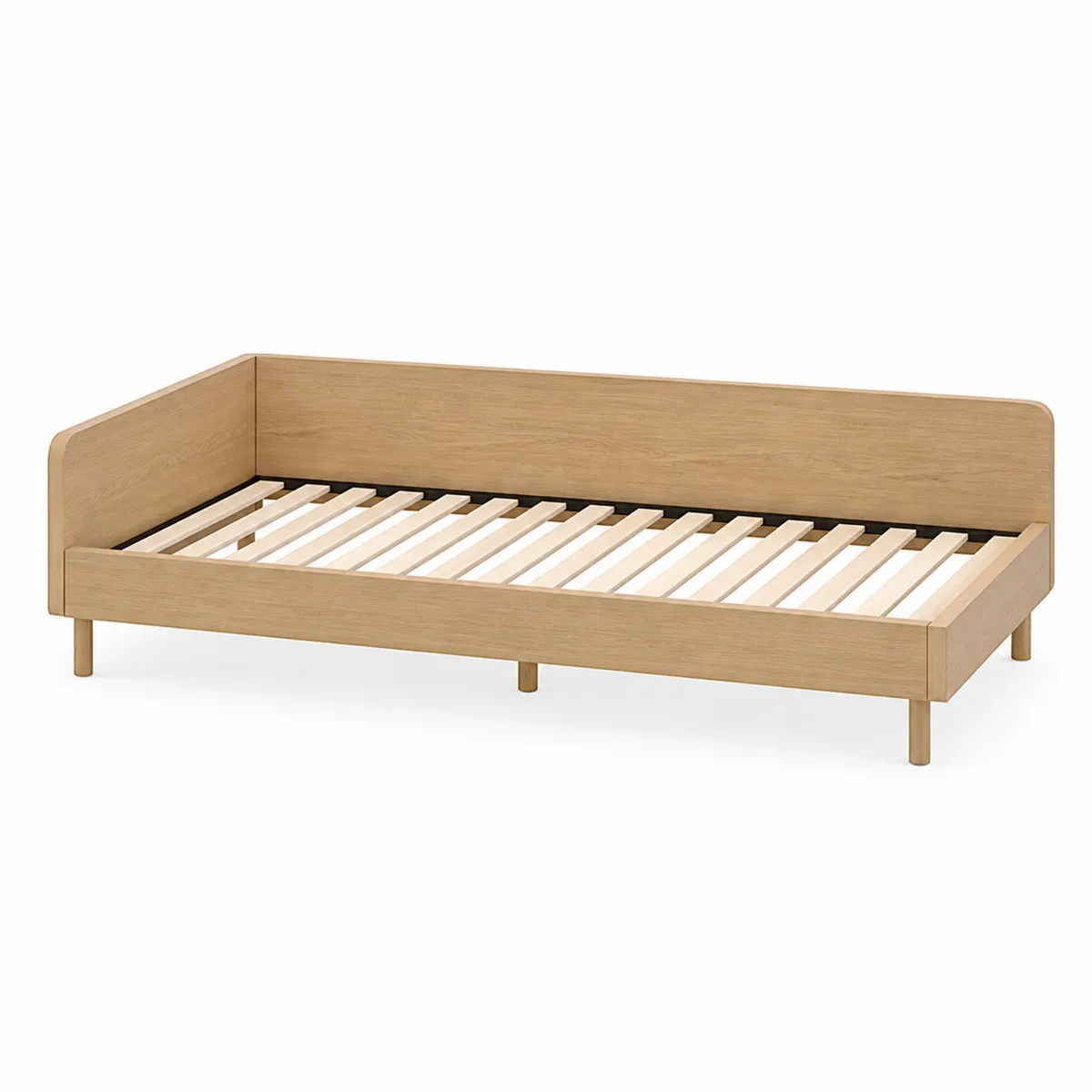 Lit en bois de chêne 200x90 cm-Classicabodee