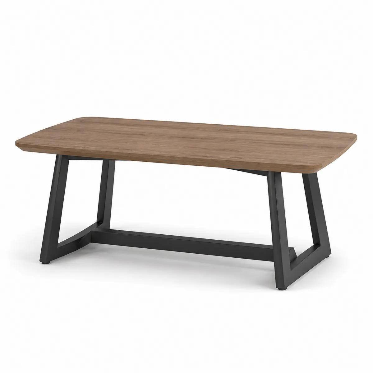 Table de jardin en bois et métal 180x90 cm Marron et Noir-Classicabodee