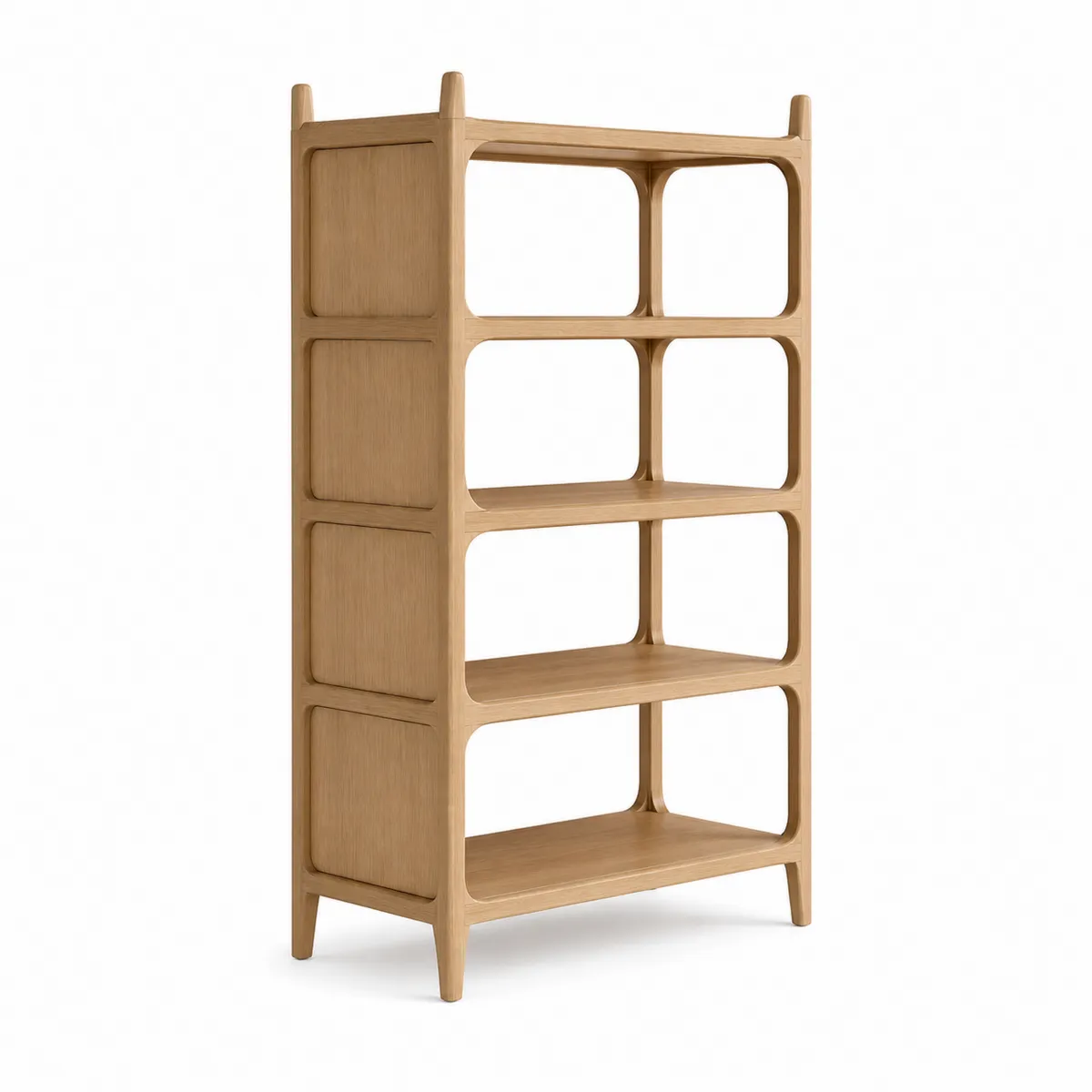 Étagère en bois 4 niveaux 120x40x180 cm-Classicabodee