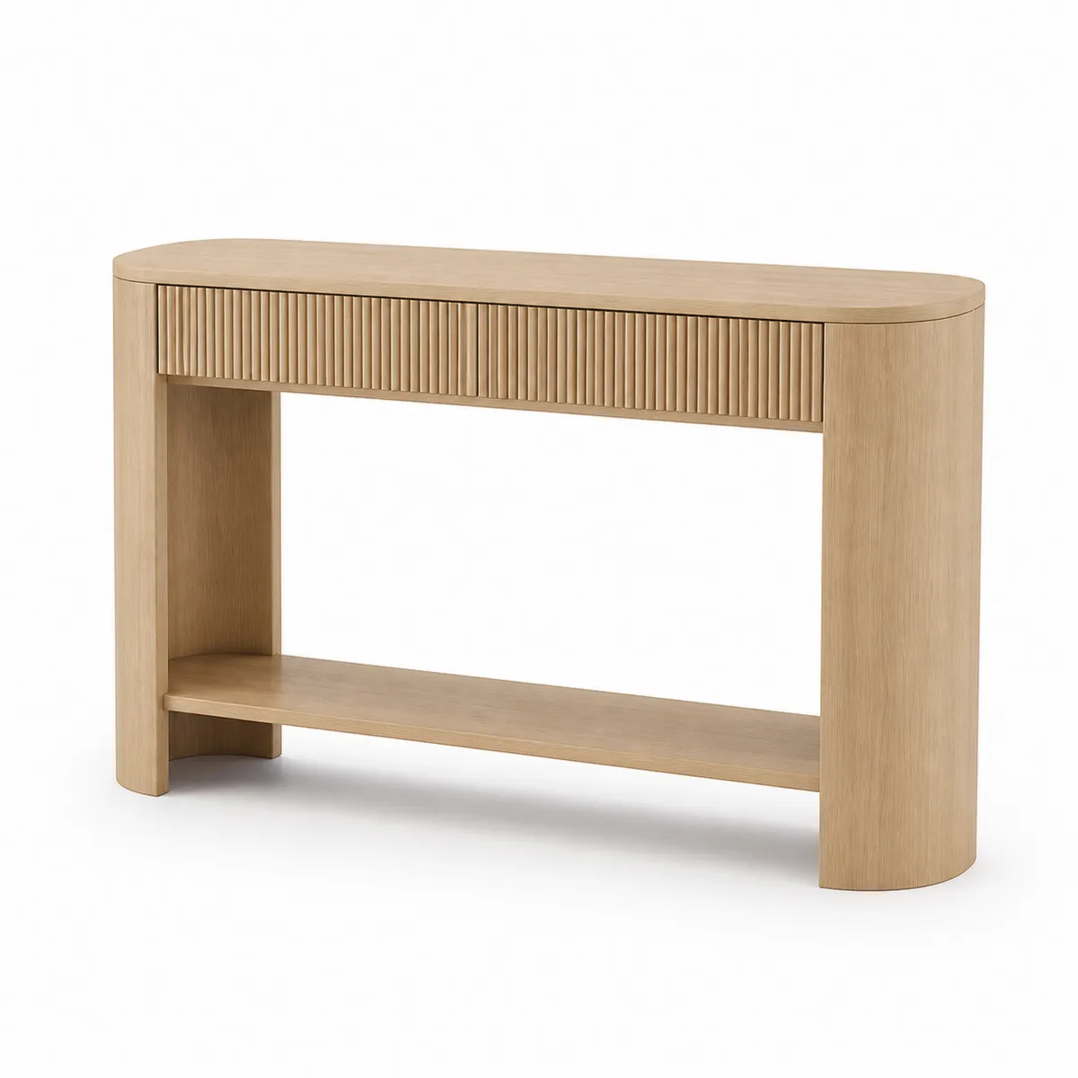 Console rectangulaire en bois de chêne 120cm x 30cm x 80cm-Classicabodee