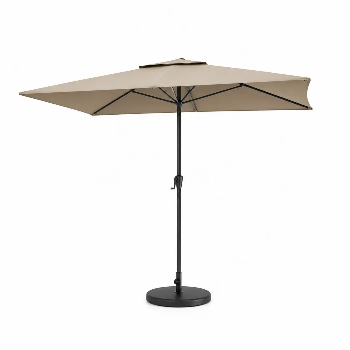 Parasol Rectangulaire 300x200 cm Beige Aluminium Polyester-Classicabodee
