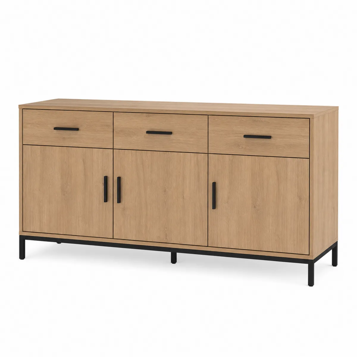 Buffet en Bois avec Tiroirs et Portes-Classicabodee