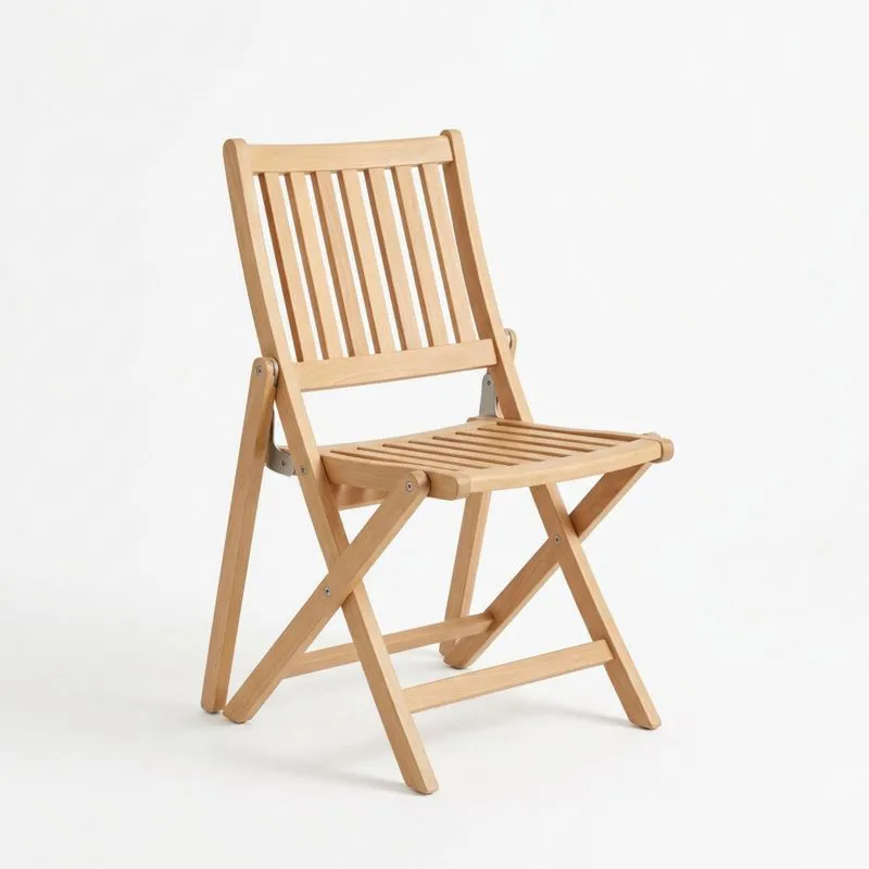 Silla Plegable de Madera de Haya-seltrivaria