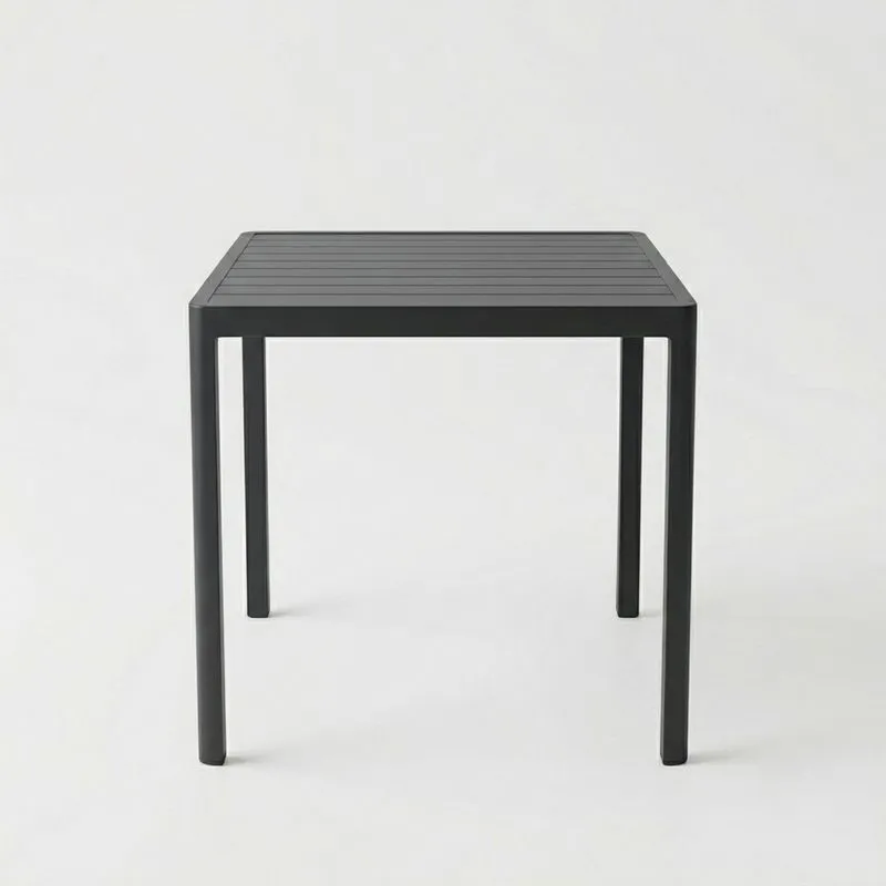 Mesa de metal negro 80x80x74cm-seltrivaria