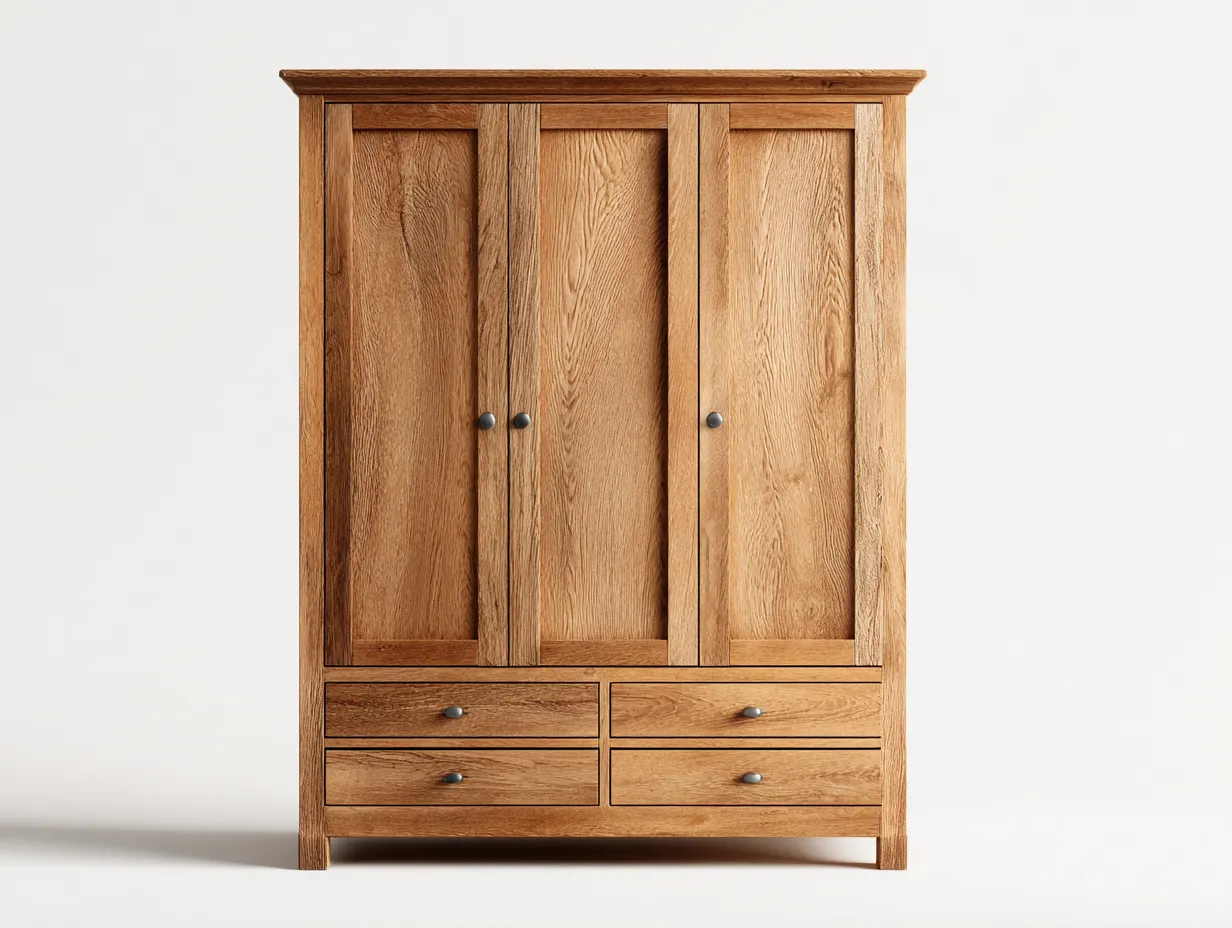 Armadio - Legno - 175x62x205 cm - Marrone - Stile classico-Dengetden