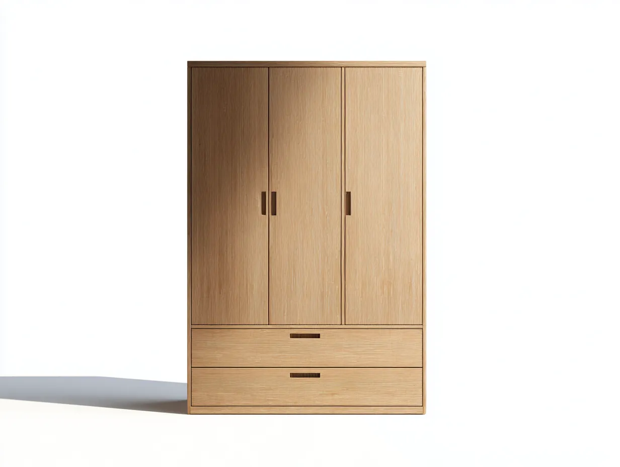 Armadio - Legno - 162x58x195 cm - Marrone - Stile moderno-Dengetden