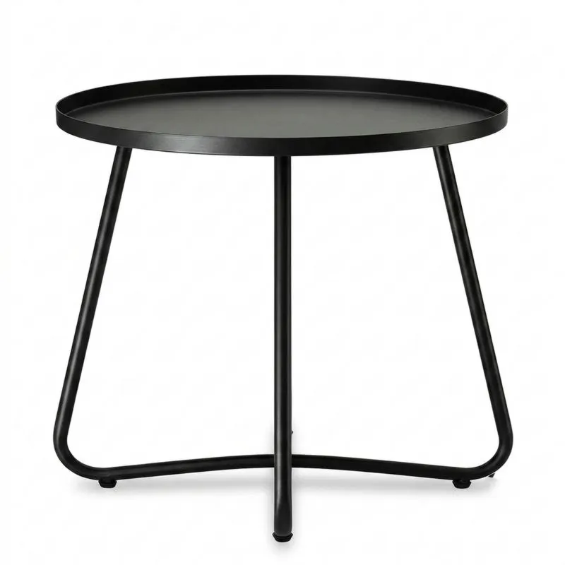Mesa auxiliar de aleación de aluminio negro-Sylverando