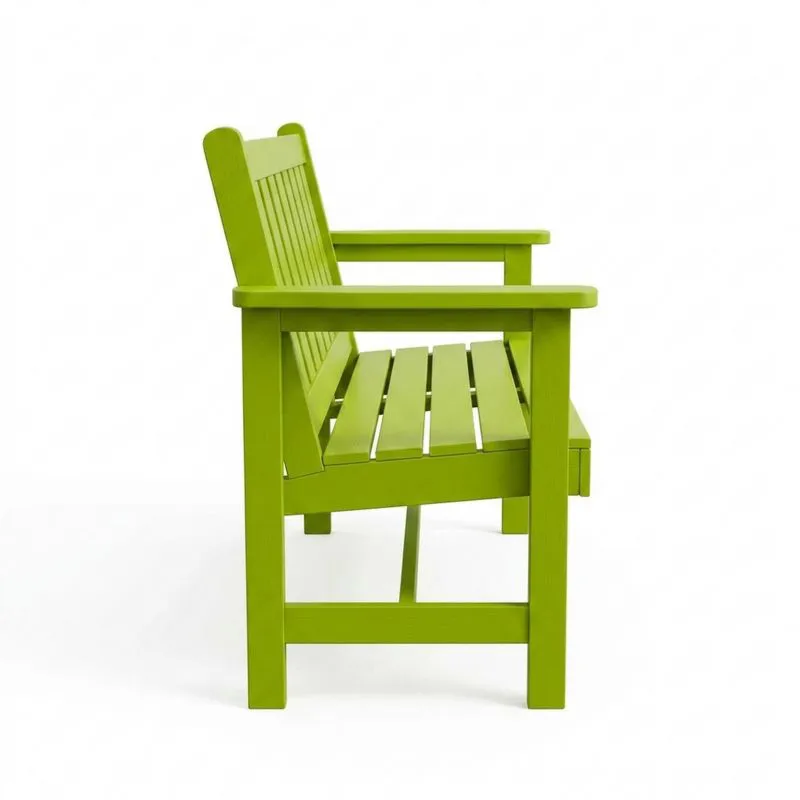 Banco de Madera de Abeto Verde para Exterior 120cm-Sylverando