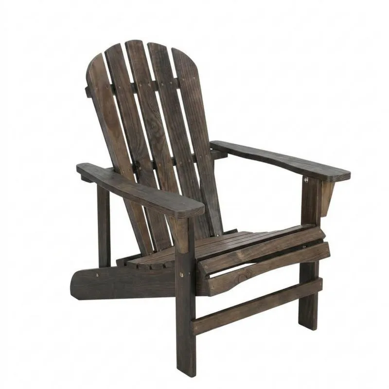 Silla Adirondack de Madera de Pino Marrón Exterior-Sylverando