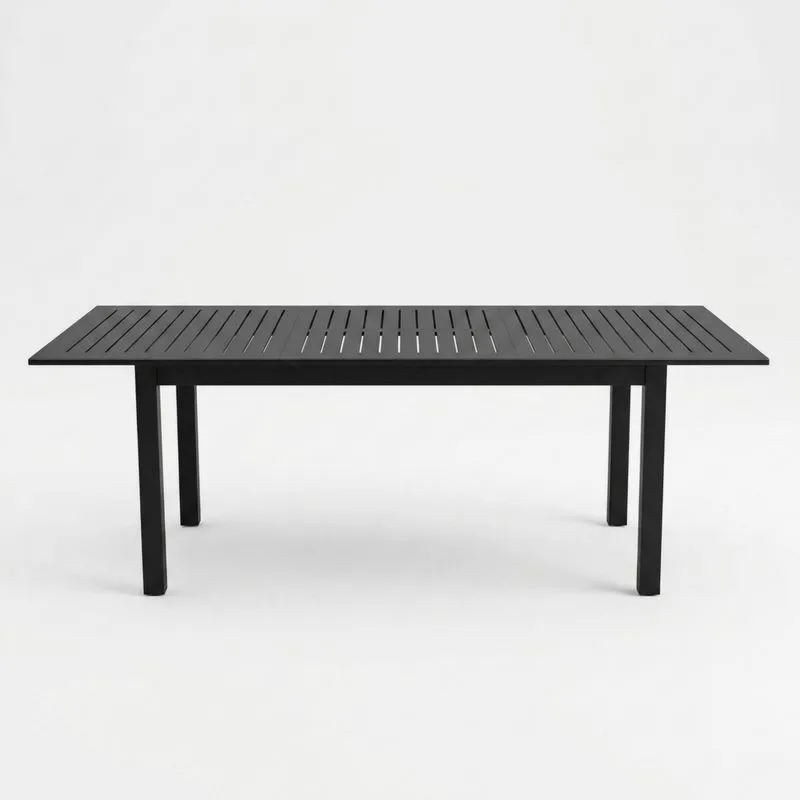 Mesa para Exterior de Aluminio Negro-Sylverando