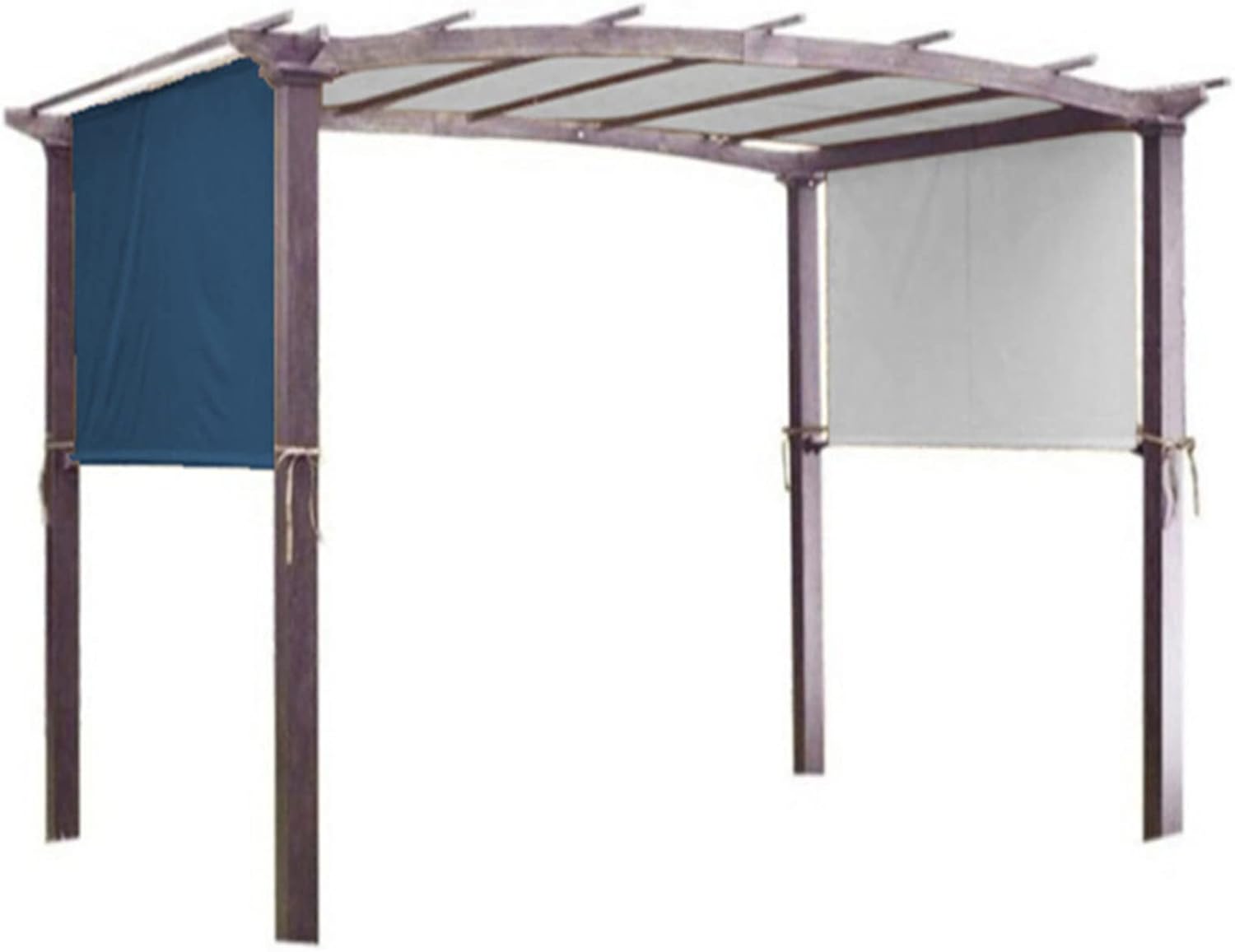 Auvent de rechange universel imperméable bleu marine structure extérieure 4 8 x 2 4 m résistant UV usage jardin terrasse protection solaire - auvent universel extérieur protection jardin - usage terrasse et structure extérieure-Roluxyhome