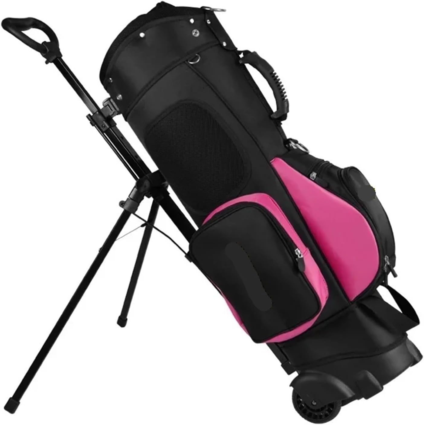 WCDFTASL sac de golf chariot voyage grande capacité rose acrylique portable résistant sac à dos golf transport pratique - sac de golf voyage grande capacité - usage déplacement et entraînement-Roluxyhome