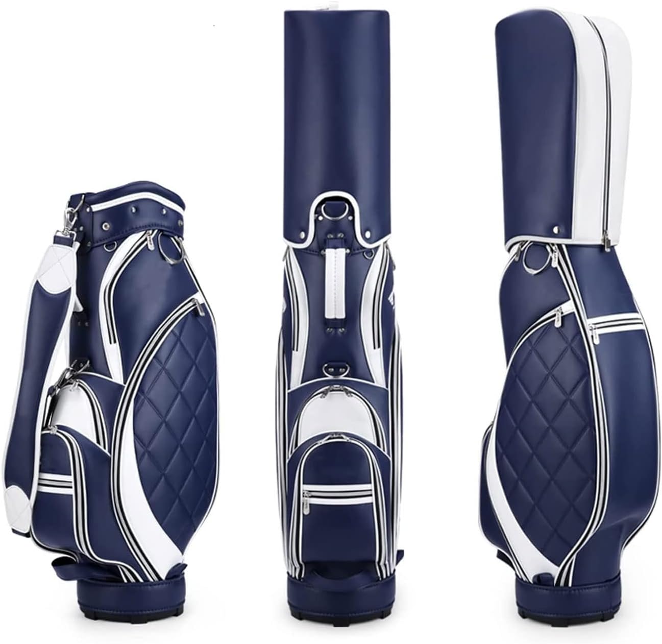 GVNFJKJK Sac de Golf Microfibre Cuir Chariot Portable Base Renforcée Bleu - Sac Golf Voyage - Facile Nettoyage-Roluxyhome