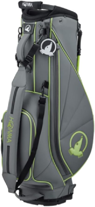 HONMA Stand Bag CB12506 Sac Golf Trépied Gris Fluo Simili Cuir-Roluxyhome