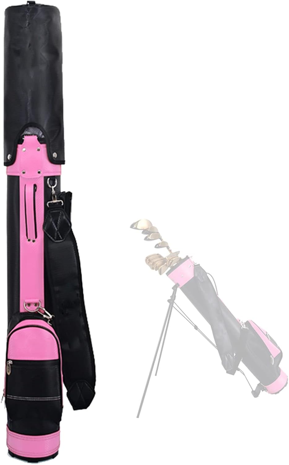 GVNFJKJK Sac de Golf Portable Mini Léger Sangle Souple Multicolore Pink - Sac Golf Voyage - Compact-Roluxyhome