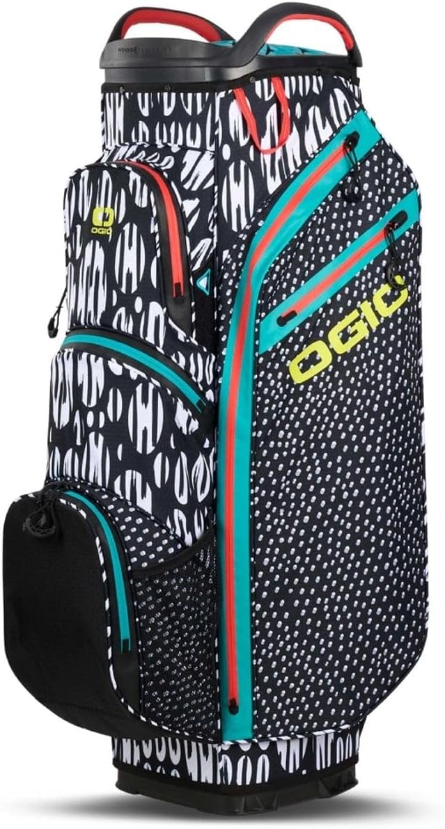OGIO All Elements Cart Bag Sac Golf Chariot 15 Compartiments 18 Poches Polyester Safari-Roluxyhome