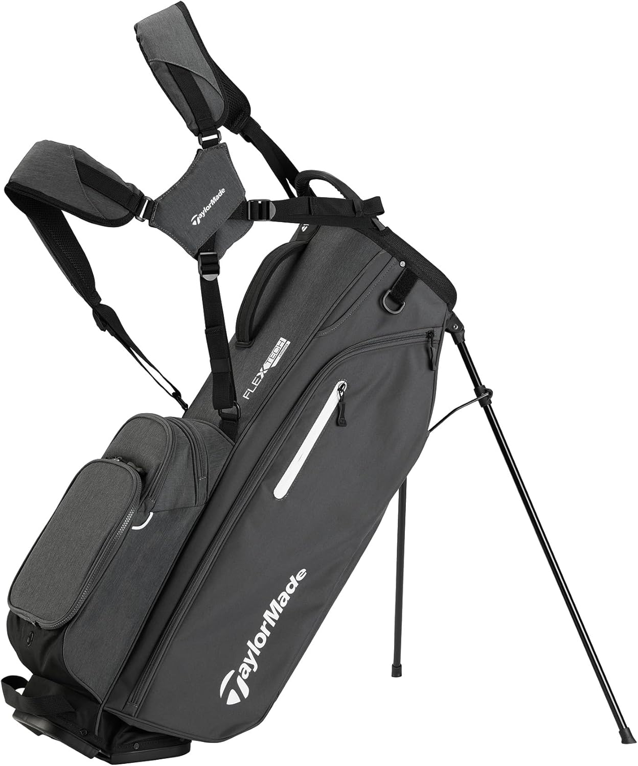 TaylorMade FlexTech Superlite Sac de Golf Stand Léger 14 Compartiments Polyester 8 Poches Gris-Roluxyhome