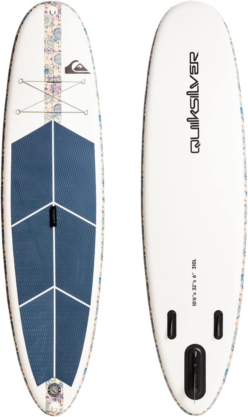 Quiksilver QS ISUP Thor 10 6 Paddle Gonflable SUP PVC Stand Up Paddle Débutant Bleu Sport Eau - Planche Paddle Jeune Adulte-Roluxyhome