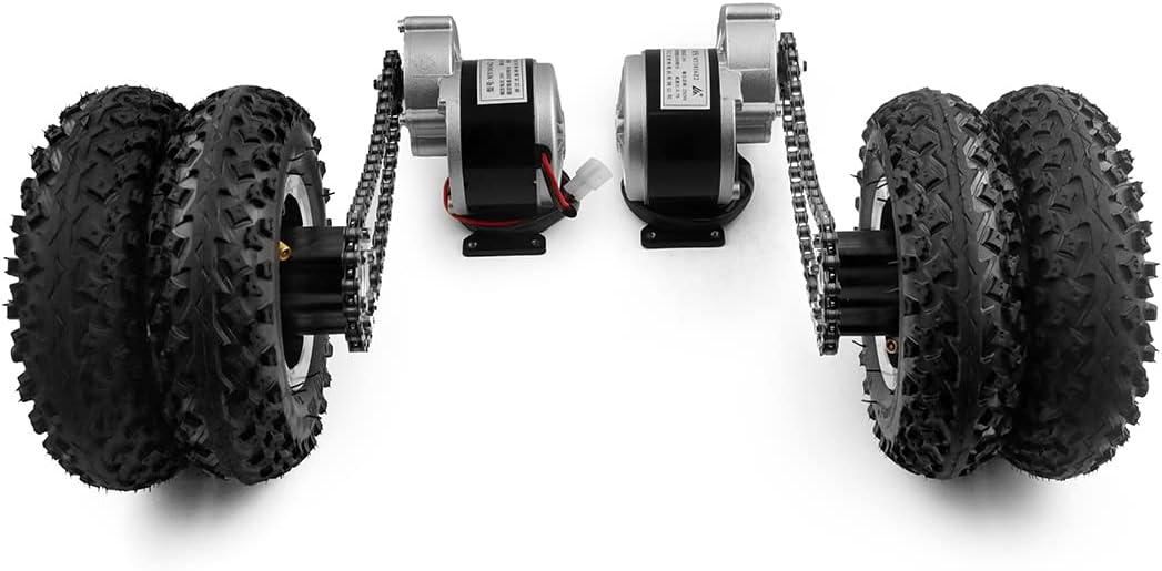 Kit Conversion Brouette Électrique Double Moteur 250W 24V 400lb Transport Jardin Compact-Roluxyhome