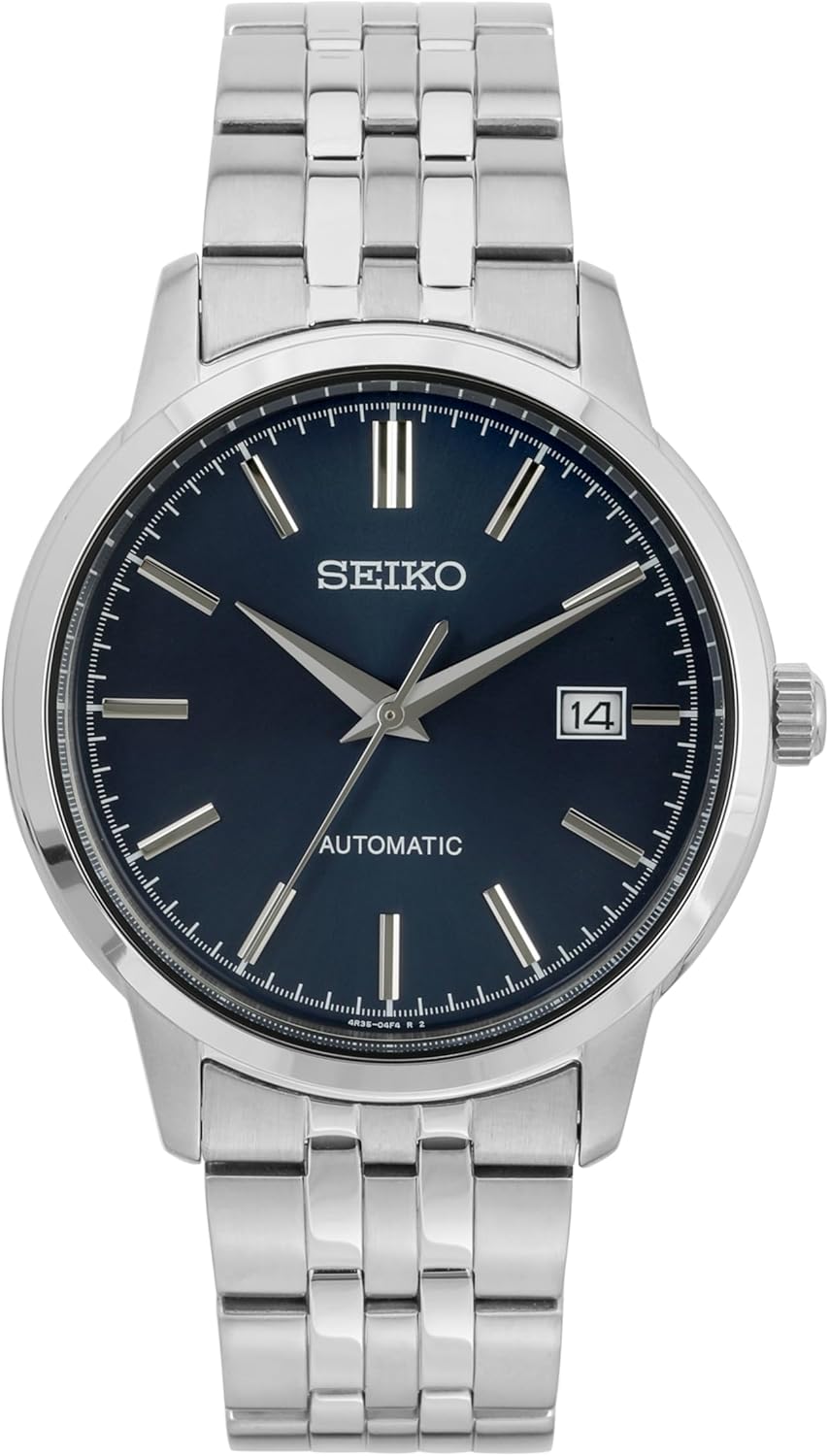 Seiko montre homme automatique analogique bracelet acier inoxydable SRPH92K1 usage quotidien élégant sport chic - montre automatique Seiko acier - usage bureau et lifestyle-Roluxyhome