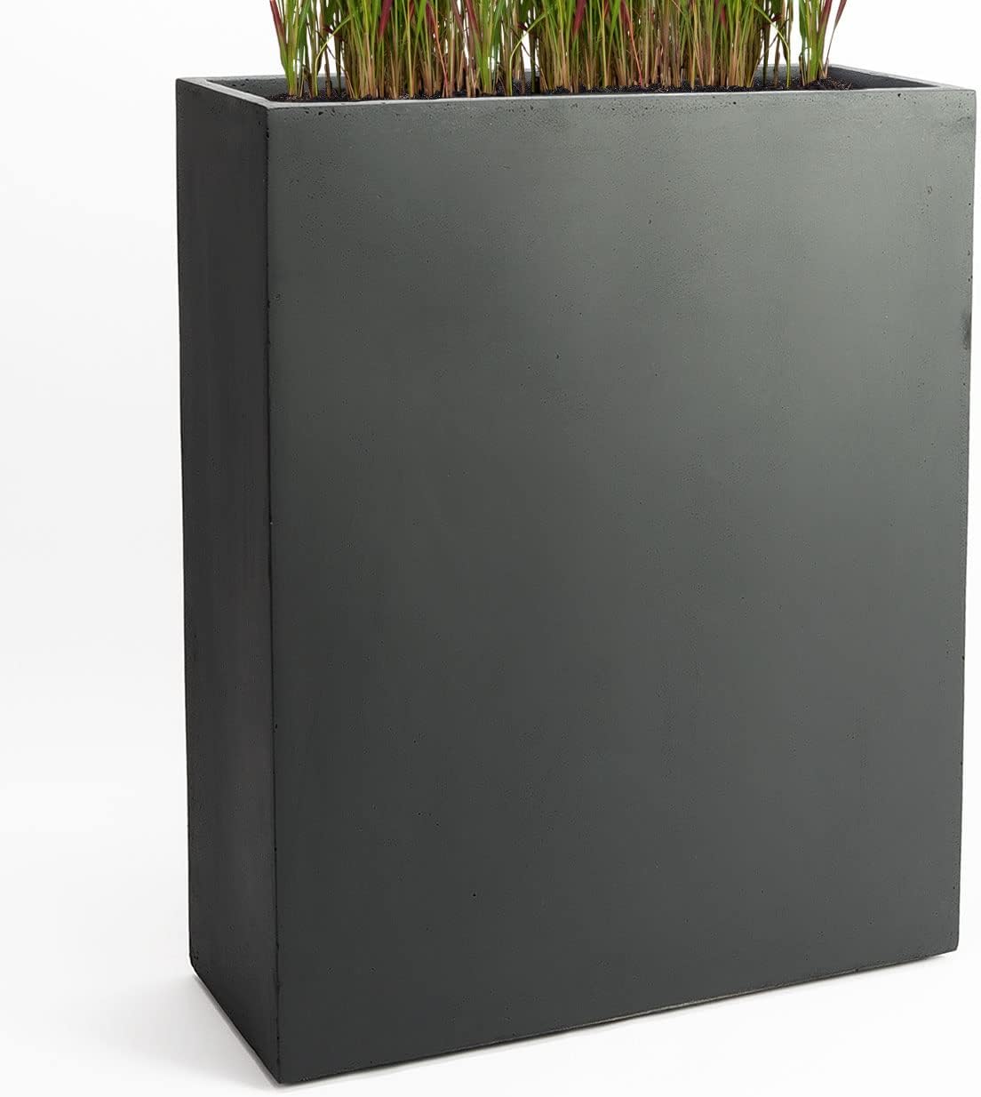 Pflanzwerk Jardinière Divider Anthracite 92x80x30cm Résistant Gel UV Intérieur Extérieur Fibre de Verre-Roluxyhome