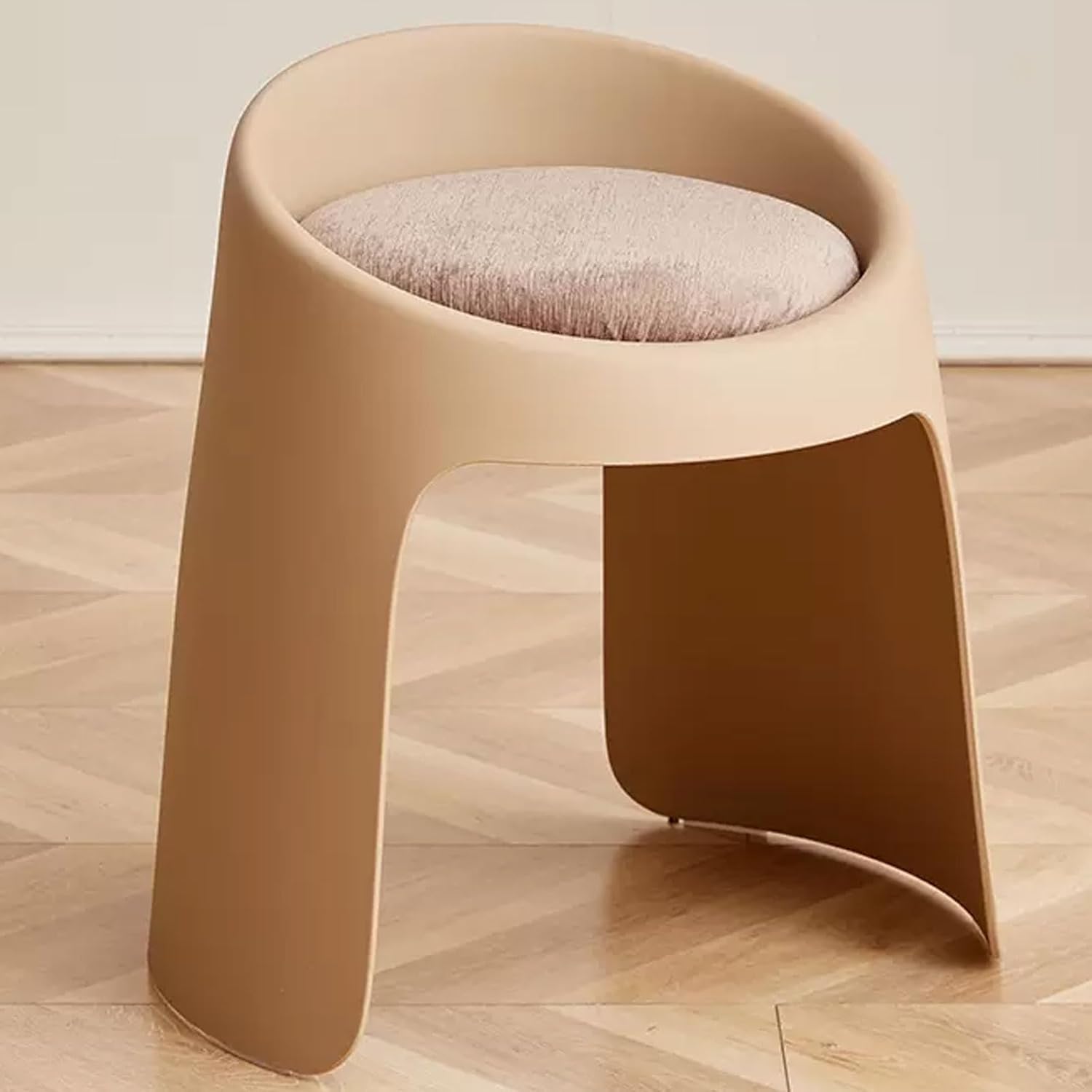 GBPLDMAQ chaise coiffeuse moderne pouf vanité siège rembourré doux fauteuil salon kaki-Roluxyhome