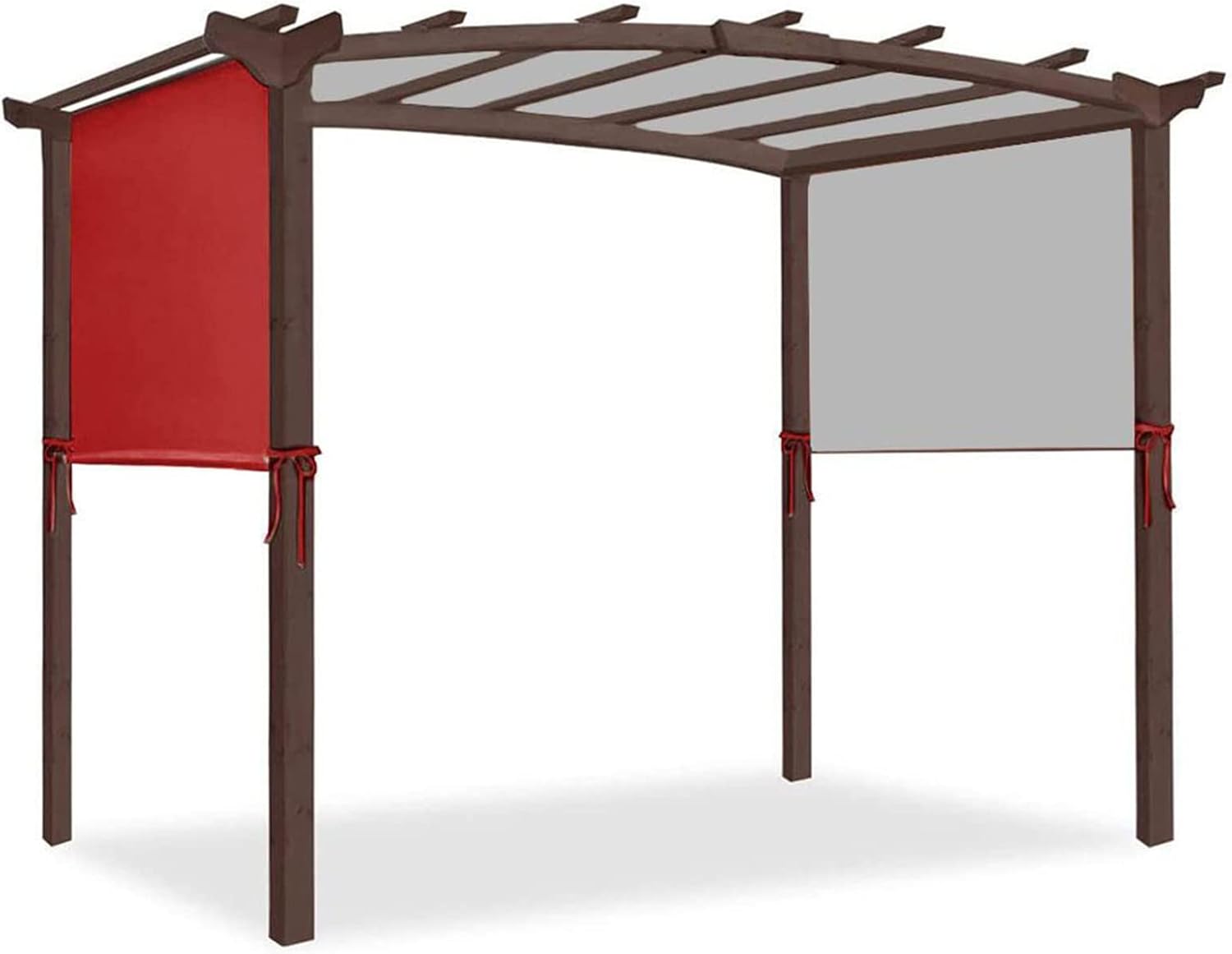 Auvent de rechange universel imperméable rouge 3 x 2,4 m anti UV usage extérieur patio jardin terrasse protection solaire structure extérieure - auvent extérieur universel - usage protection solaire jardin-Roluxyhome
