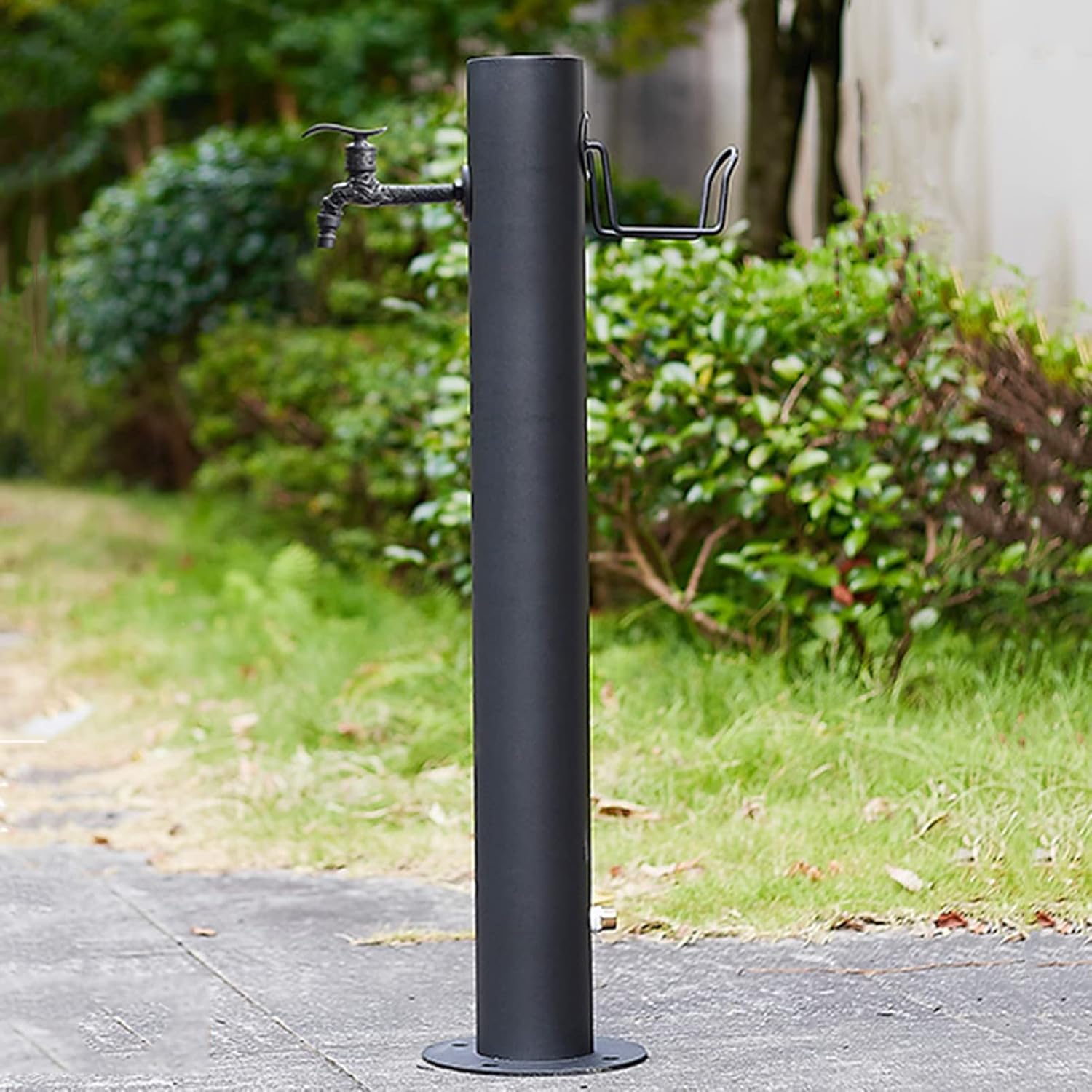 Colonne Eau Jardin Acier Inoxydable Robinet Autoportant Arrosage Irrigation Lavage Extérieur Fadiadem-Roluxyhome