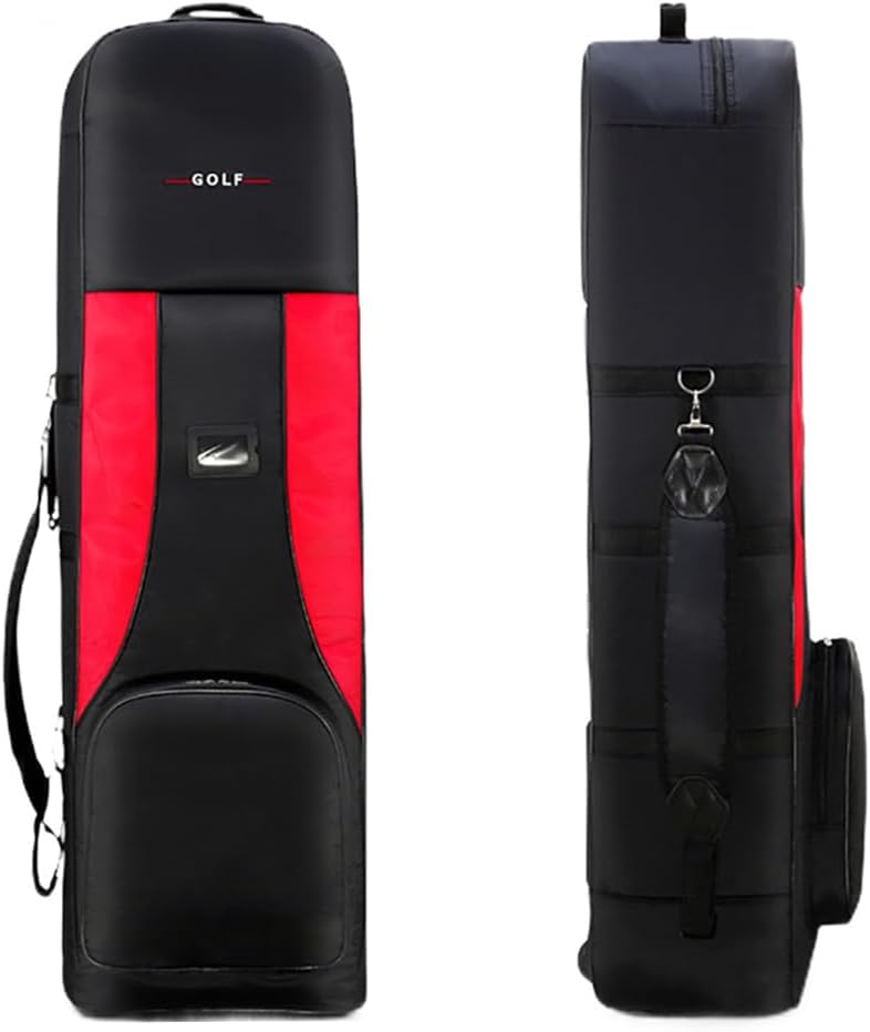 Sac de golf housse voyage épaisse pliable roues poignée grande capacité transport avion ABS - sac chariot voyage golf - usage transport et protection équipement-Roluxyhome