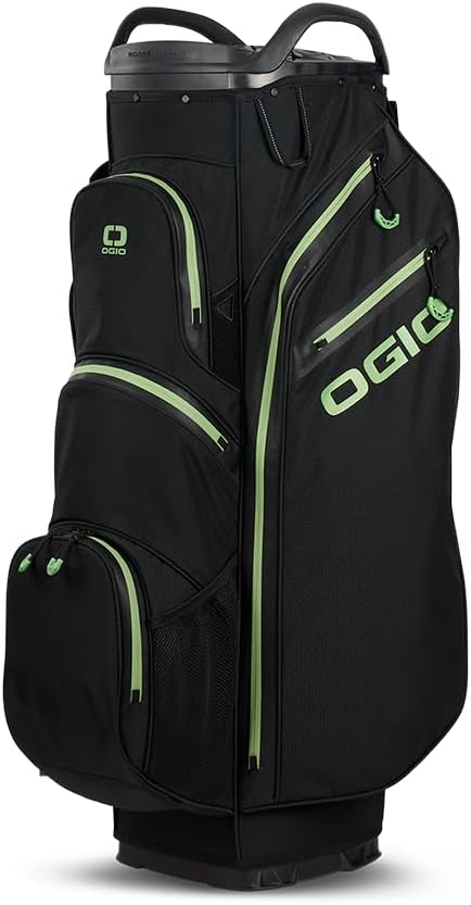 OGIO All Elements Cart Bag Sac Chariot Golf 15 Compartiments Polyester 6 Poches Noir-Roluxyhome