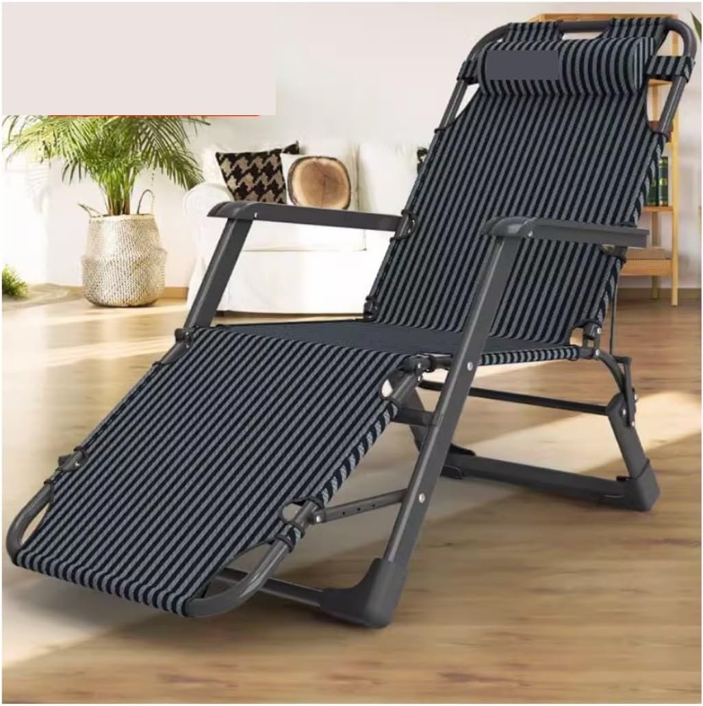 DANNMPX Chaise Longue Fauteuil Inclinable Pliable Salon Patio Bureau Balcon Intérieur Extérieur Relaxation B - Chaise Longue Portable Inclinable-Roluxyhome