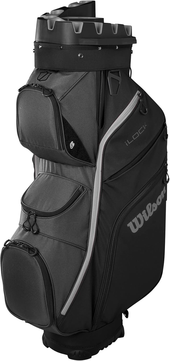 Wilson Sac de Golf Chariot Polyester Noir Gris-Roluxyhome