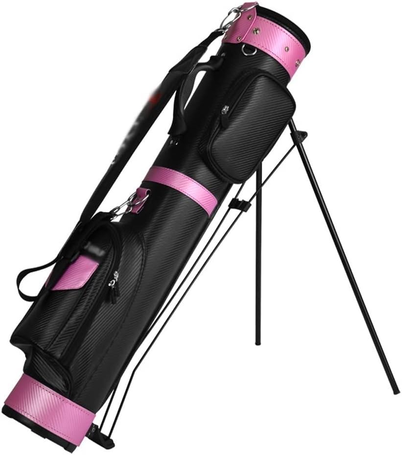 GVNFJKJK Sac de Golf Léger 2 Compartiments Support Pink Hommes Femmes - Sac Chariot Golf - Résistant Portable-Roluxyhome
