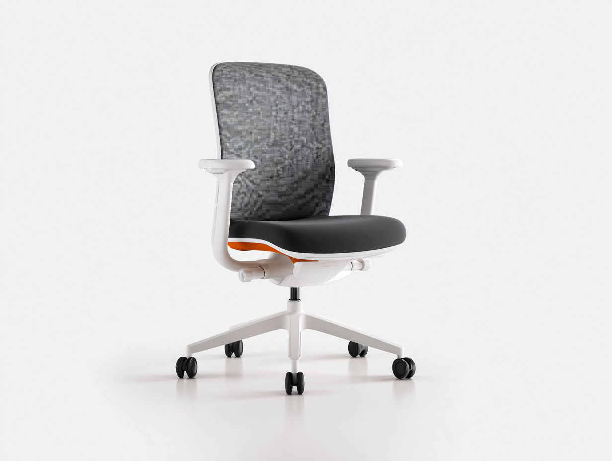 Chaise de bureau-Chaise 1 pièce-tissu maille et plastique-64x64x98 cm-noir-style moderne pivotante avec roulettes et accoudoirs-Lacorsonest