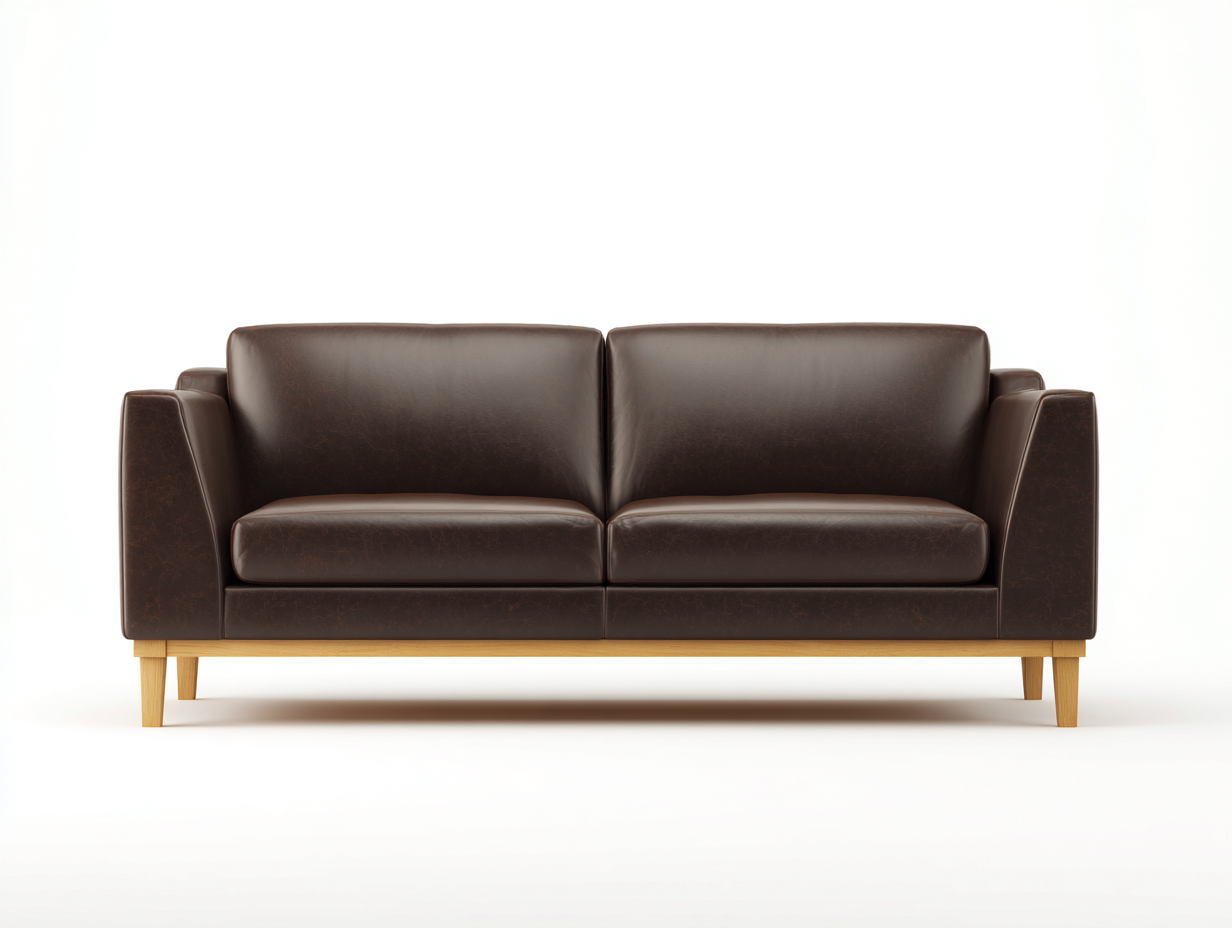 Canapé 2 places - cuir véritable - marron vintage 150x85x80 cm - style moderne intemporel-Lacorsonest