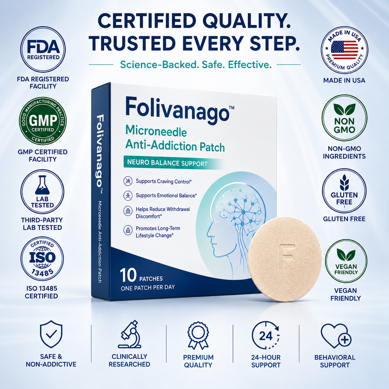 [Copy]☘️Official Brand Store✅Folivanago™ Microneedle Anti-Addiction Patch